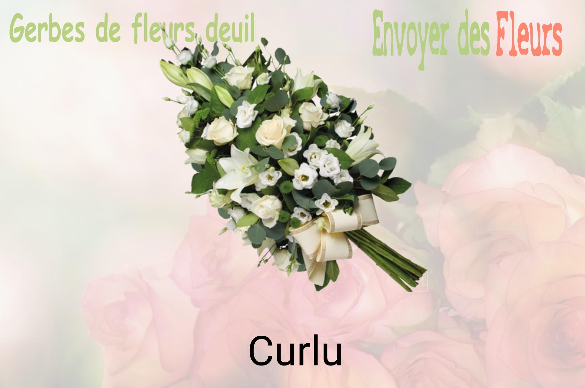 Gerbe de fleurs de deuil livrée à Curlu
